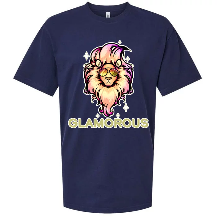 Glamorous Lion Sueded Cloud Jersey T-Shirt