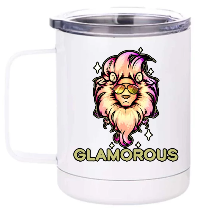 Glamorous Lion Front & Back 12oz Stainless Steel Tumbler Cup