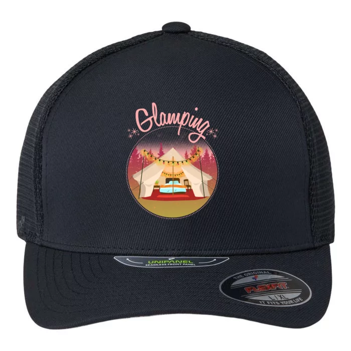 Glamping Fancy Camping Flexfit Unipanel Trucker Cap