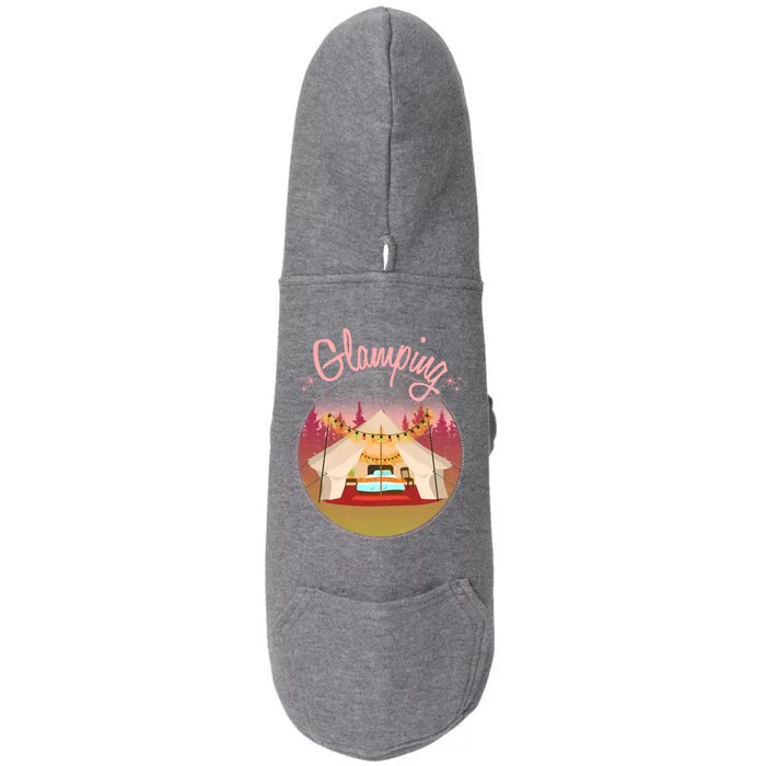 Glamping Fancy Camping Doggie 3-End Fleece Hoodie