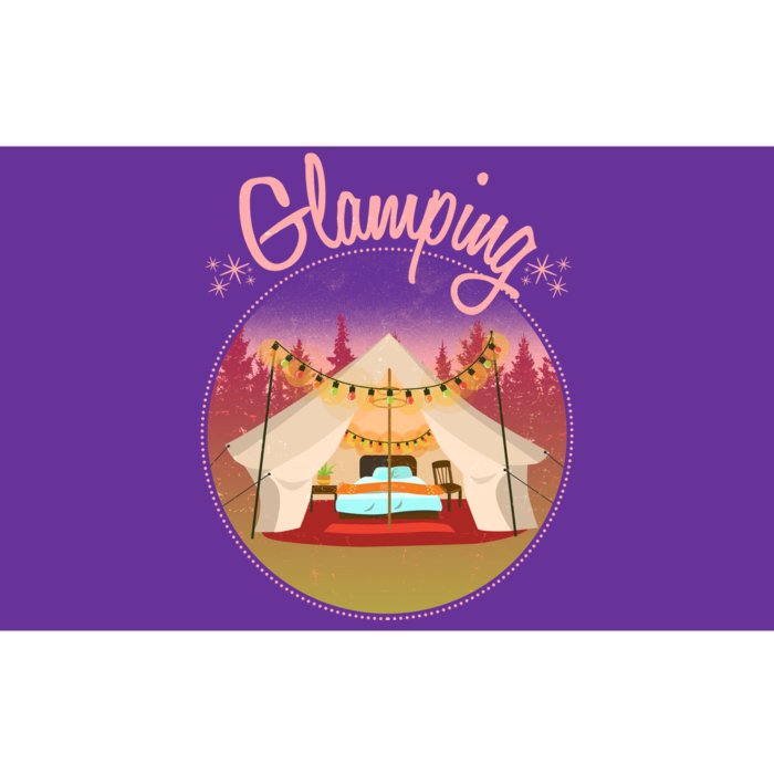 Glamping Fancy Camping Bumper Sticker