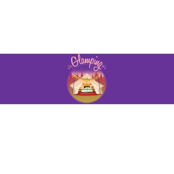 Glamping Fancy Camping Bumper Sticker