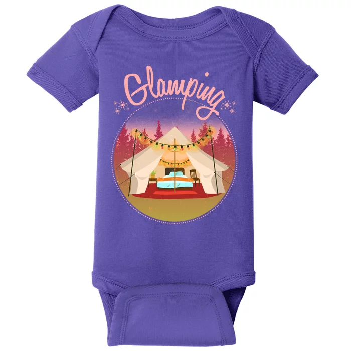 Glamping Fancy Camping Baby Bodysuit