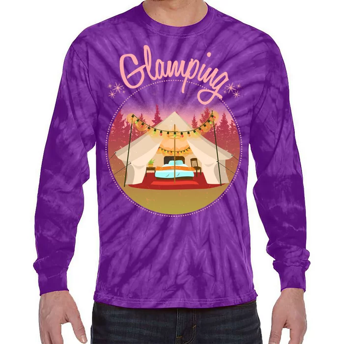 Glamping Fancy Camping Tie-Dye Long Sleeve Shirt