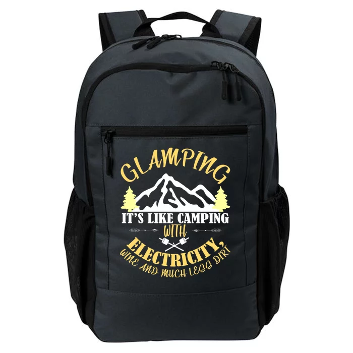 Glamping Like Camping With Electricity Wine Less Dirt Daily Commute Backpack