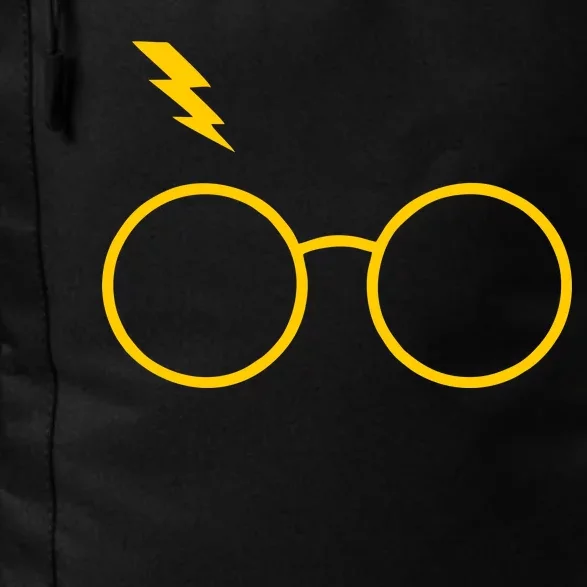 Glasses and Lightening Scar Wizard Logo Daily Commute Backpack