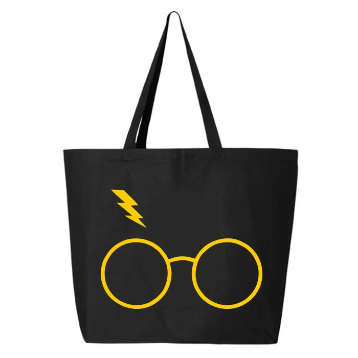 Glasses and Lightening Scar Wizard Logo 25L Jumbo Tote