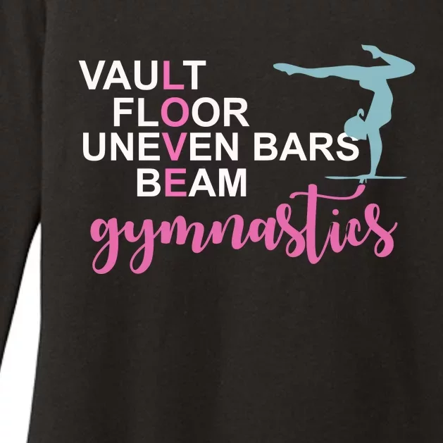 Gymnastics Love Beam Gymnastics Womens CVC Long Sleeve Shirt