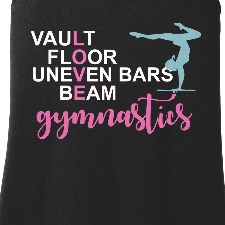 Gymnastics Love Beam Gymnastics Ladies Essential Tank