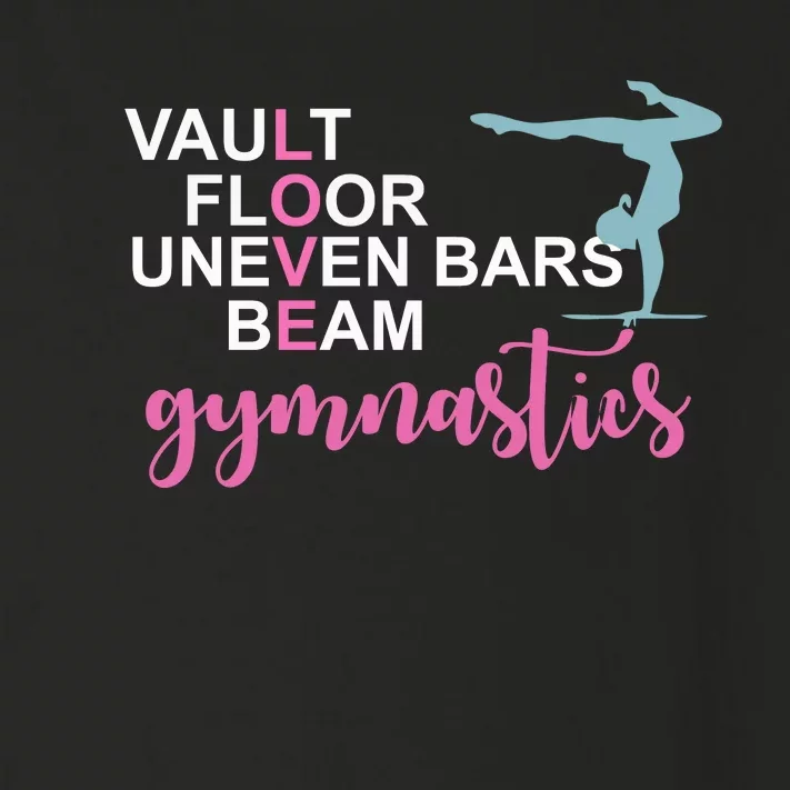 Gymnastics Love Beam Gymnastics Toddler Long Sleeve Shirt