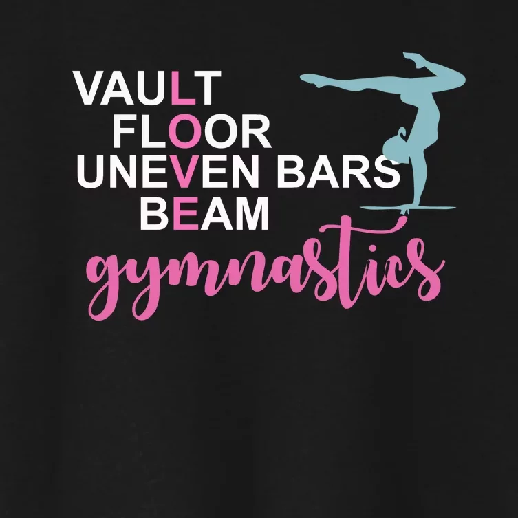 Gymnastics Love Beam Gymnastics Women's Crop Top Tee