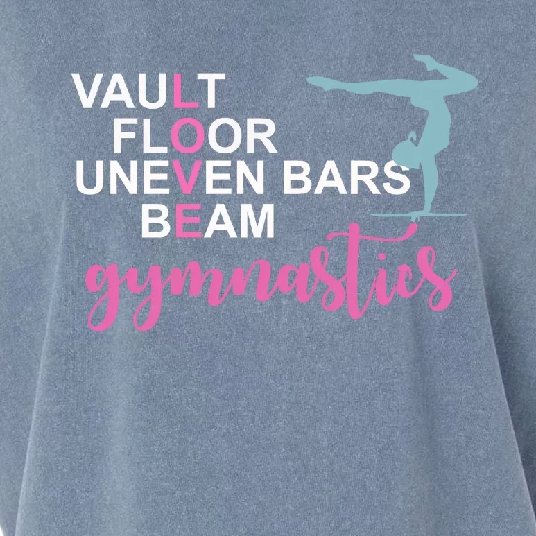 Gymnastics Love Beam Gymnastics Garment-Dyed Women's Muscle Tee