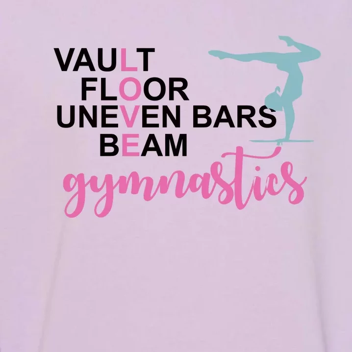 Gymnastics Love Beam Gymnastics Garment-Dyed Sweatshirt