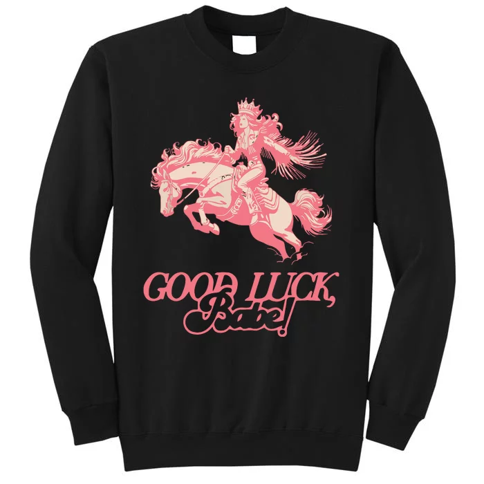 Good Luck Babe Retro 90s Birthday Gifts Tall Sweatshirt