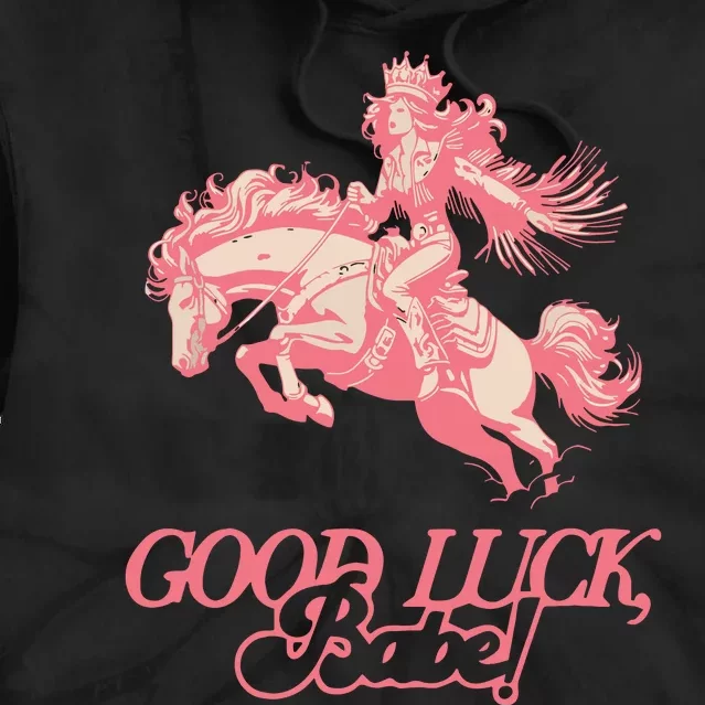 Good Luck Babe Retro 90s Birthday Gifts Tie Dye Hoodie