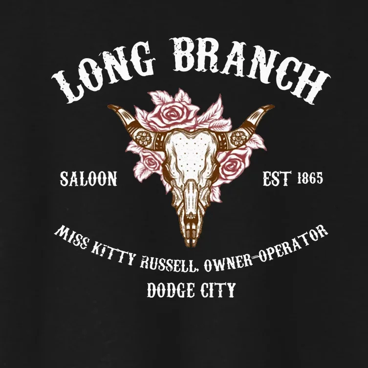 Gunsmoke Long Branch Saloon Women's Crop Top Tee