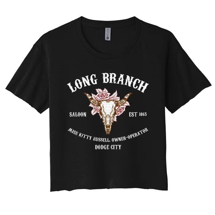 Gunsmoke Long Branch Saloon Women's Crop Top Tee