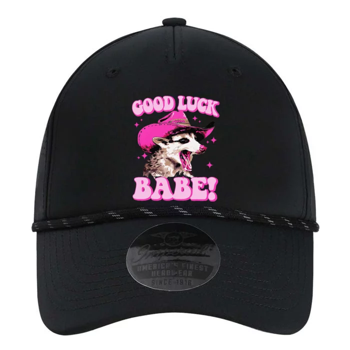 Good Luck Babe Pink Pony Club Cowgirls Western Opossum Gift Performance The Dyno Cap