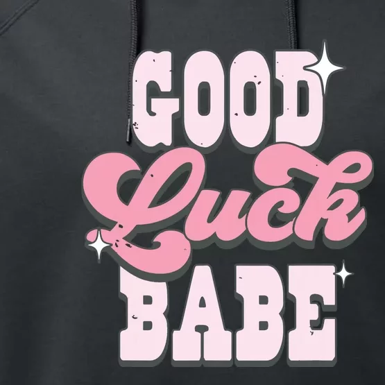 Good Luck Babe Chappel Roan Lesbian Pride Cowgirl Hat Performance Fleece Hoodie