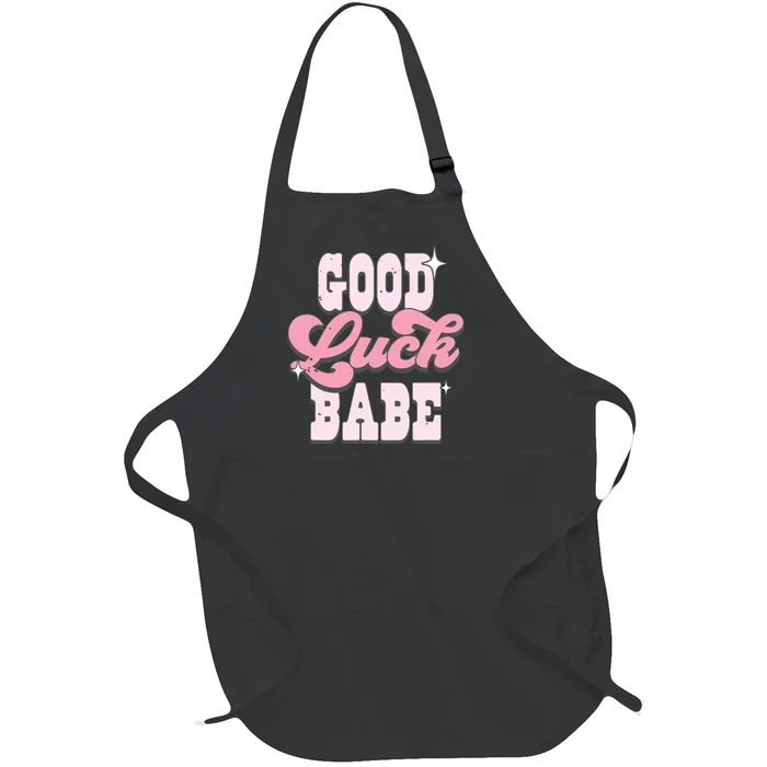 Good Luck Babe Chappel Roan Lesbian Pride Cowgirl Hat Full-Length Apron With Pocket