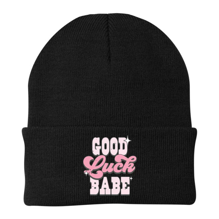 Good Luck Babe Chappel Roan Lesbian Pride Cowgirl Hat Knit Cap Winter Beanie