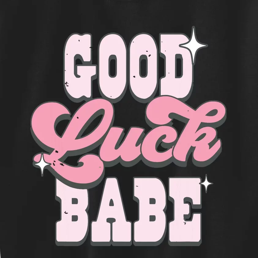 Good Luck Babe Chappel Roan Lesbian Pride Cowgirl Hat Kids Sweatshirt