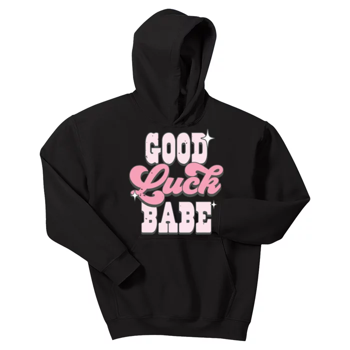 Good Luck Babe Chappel Roan Lesbian Pride Cowgirl Hat Kids Hoodie