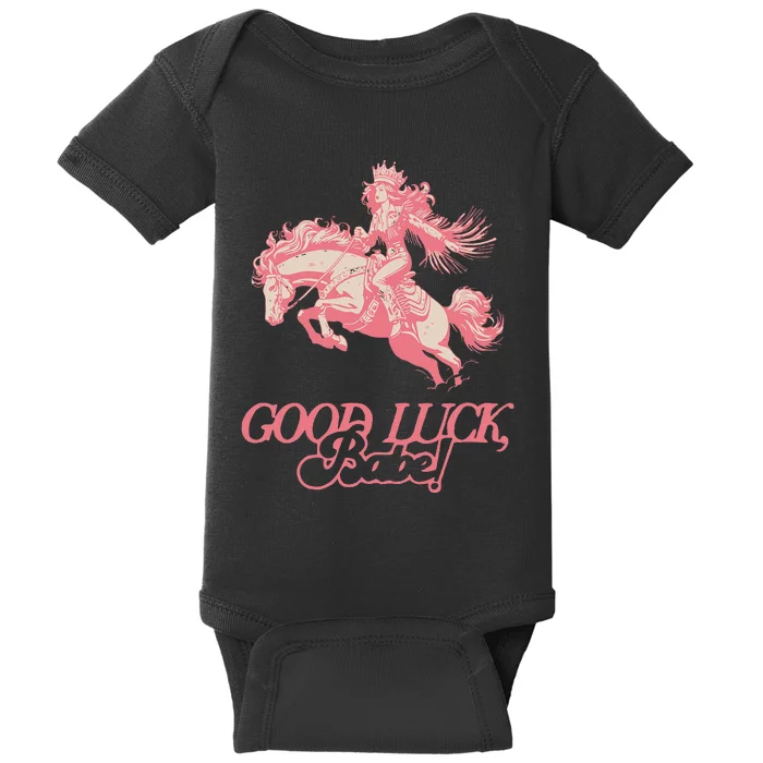 Good Luck Babe Retro 90s Birthday Gifts Baby Bodysuit