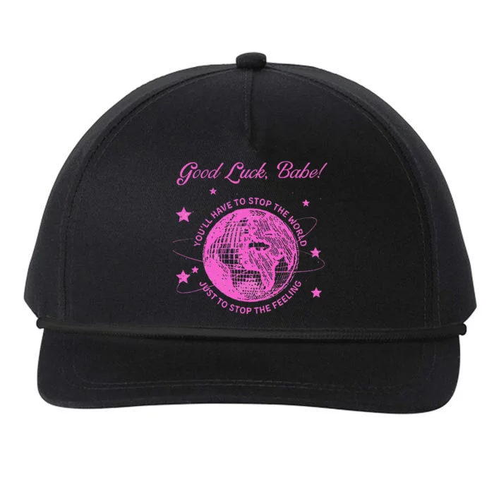 Good Luck Babe Snapback Five-Panel Rope Hat