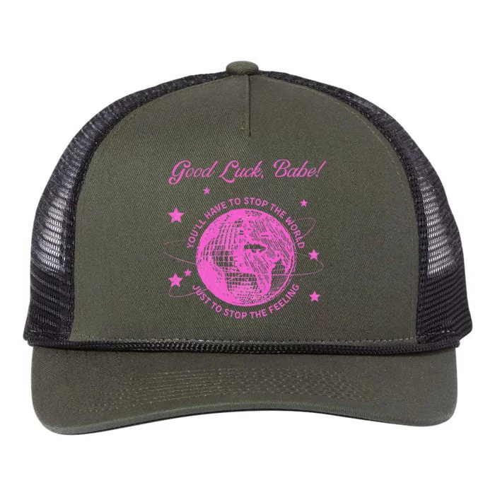 Good Luck Babe Retro Rope Trucker Hat Cap