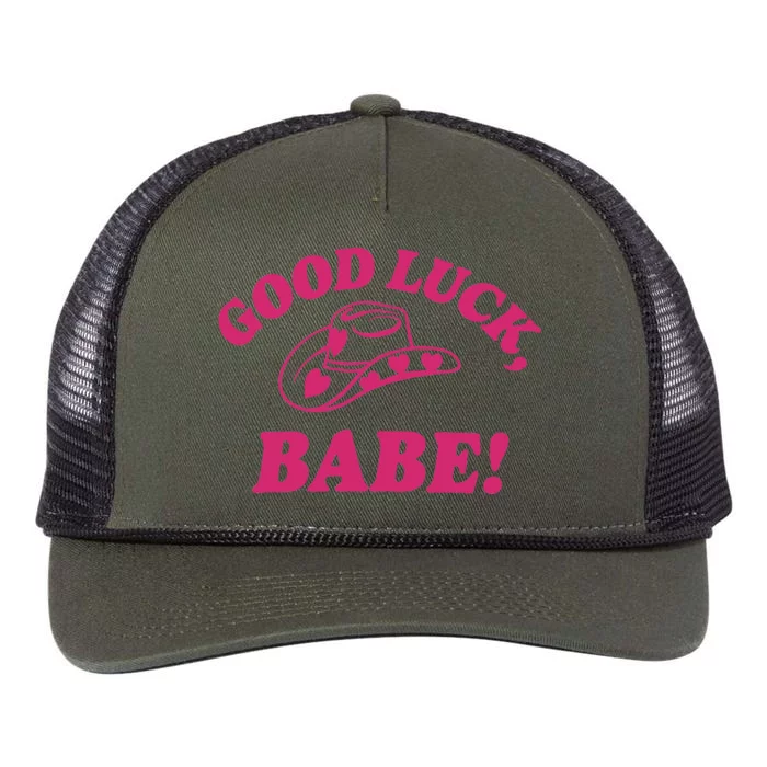 Good Luck Babe! Pink Pony Club Retro Rope Trucker Hat Cap