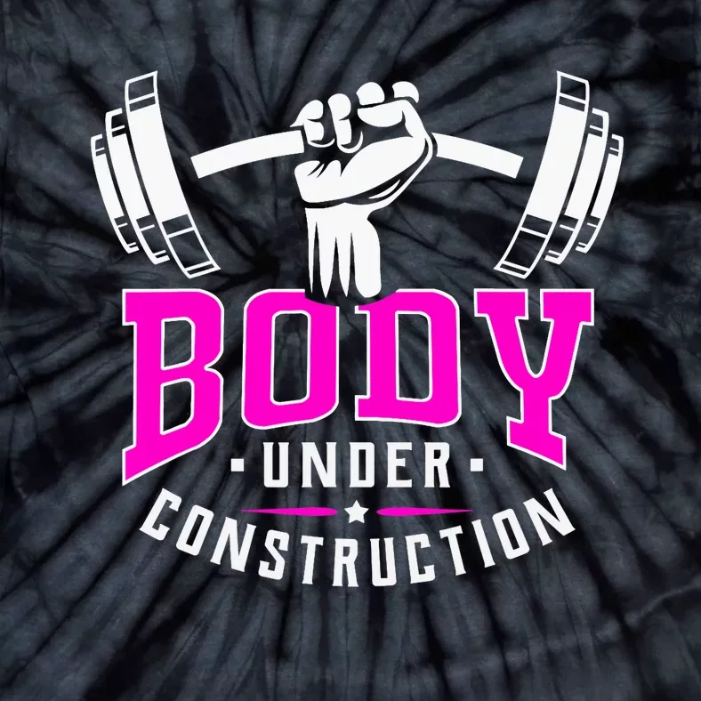 Gym Lovers Body Under Construction Workout Related Gym Rats Tie-Dye T-Shirt