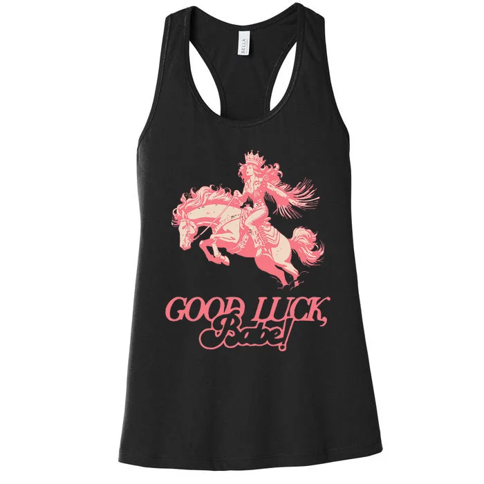 Good Luck Babe Retro 90s Birthday Women's Racerback Tank