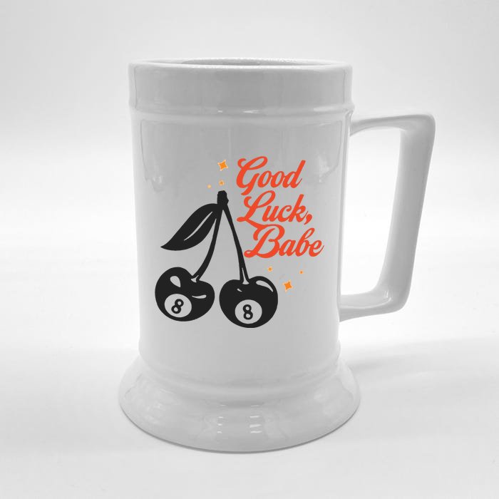 Good Luck Babe Front & Back Beer Stein