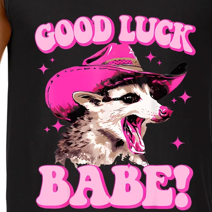 Good Luck Babe Pink Pony Club Cowgirls Western Opossum Comfort Colors® Tank Top