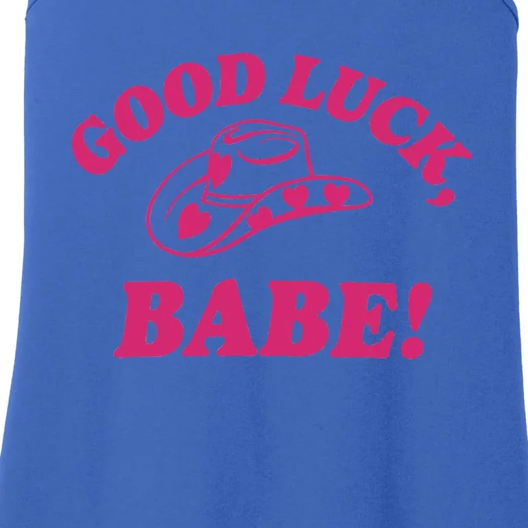 Good Luck Babe! Pink Pony Club Ladies Essential Tank