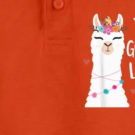 Grandma Llama Cute Llamas Lover Best Grandmother Ever, Mother's Day Dry Zone Grid Performance Polo