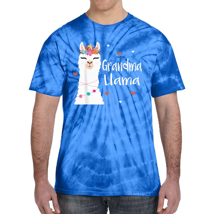 Grandma Llama Cute Llamas Lover Best Grandmother Ever, Mother's Day Tie-Dye T-Shirt