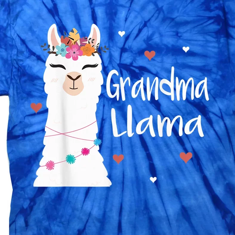 Grandma Llama Cute Llamas Lover Best Grandmother Ever, Mother's Day Tie-Dye T-Shirt