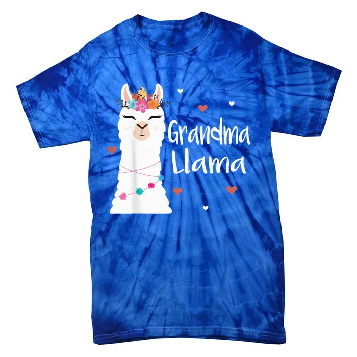 Grandma Llama Cute Llamas Lover Best Grandmother Ever, Mother's Day Tie-Dye T-Shirt