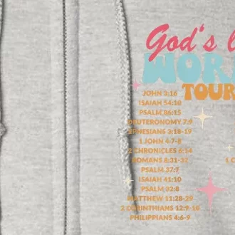 God's Love Christian Bible Verse Aesthetic Full Zip Hoodie