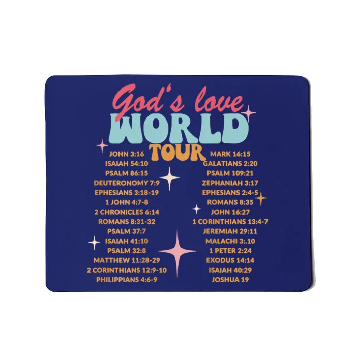 God's Love Christian Bible Verse Aesthetic Mousepad