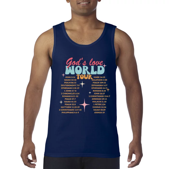 God's Love Christian Bible Verse Aesthetic Tank Top