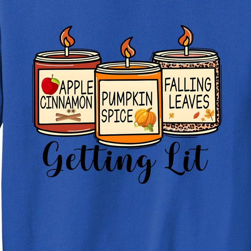 Getting Lit Candles Cute Fall Tall Sweatshirt