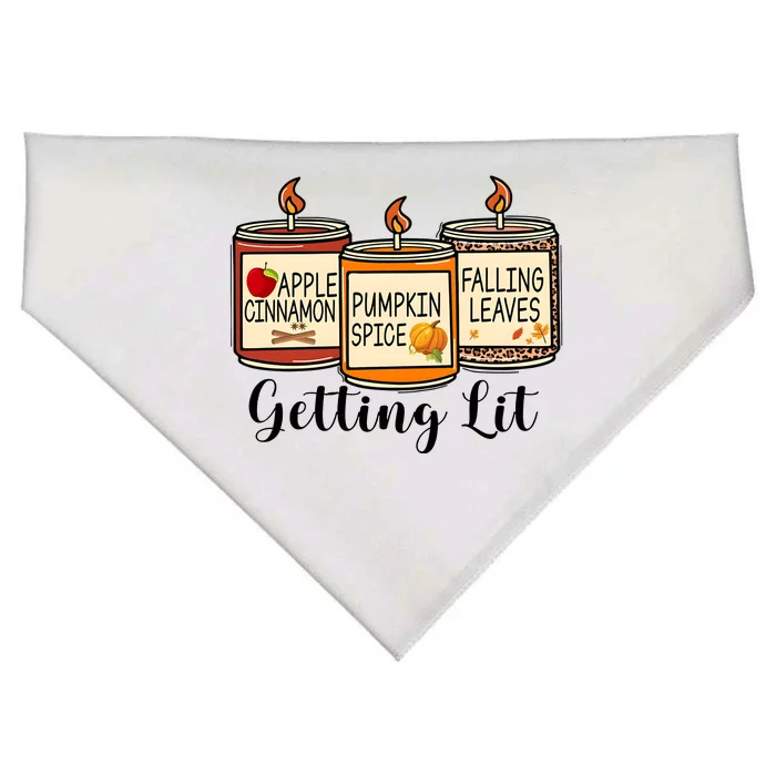 Getting Lit Candles Cute Fall USA-Made Doggie Bandana