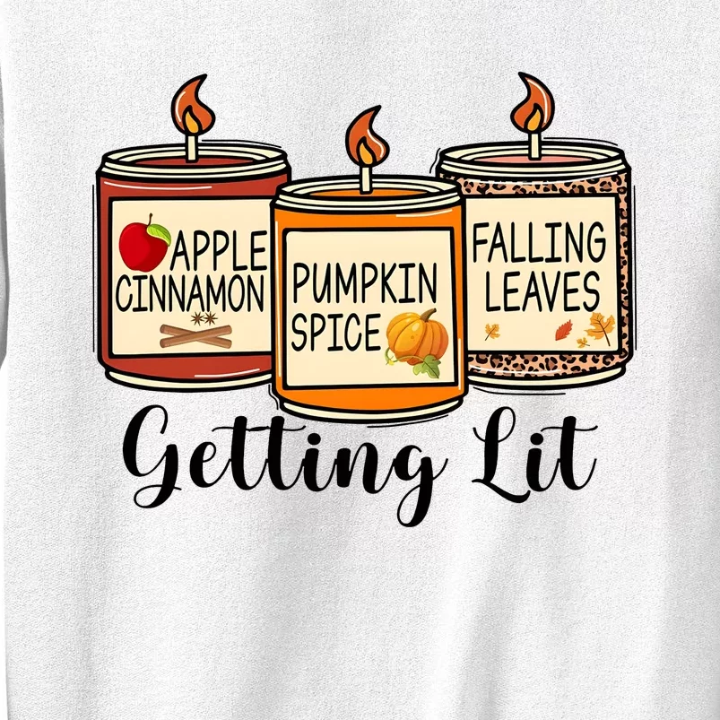 Getting Lit Candles Cute Fall Sweatshirt