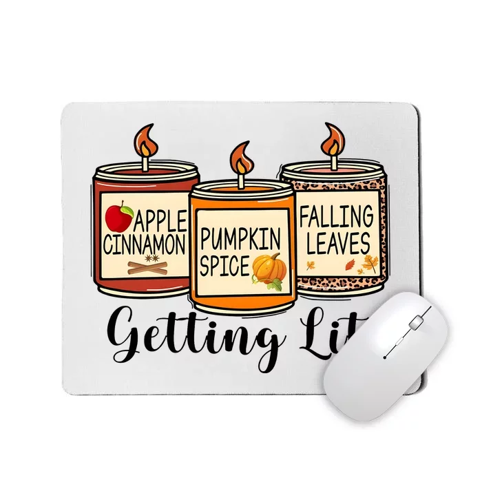 Getting Lit Candles Cute Fall Mousepad