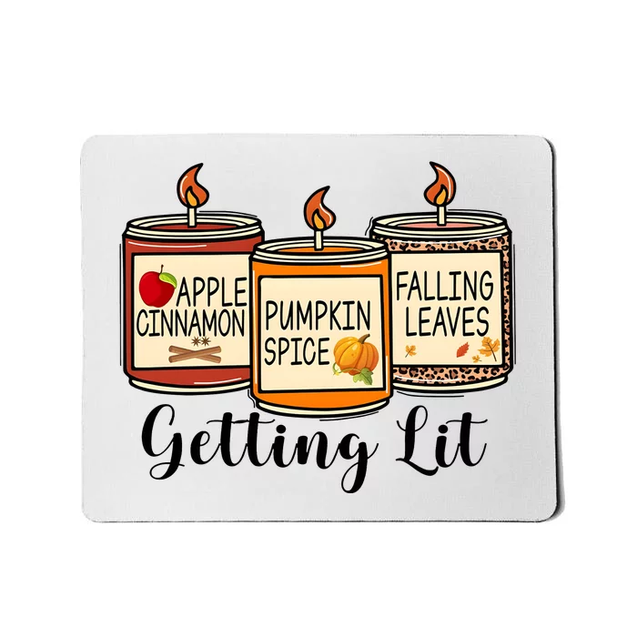 Getting Lit Candles Cute Fall Mousepad