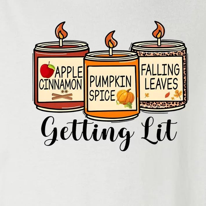 Getting Lit Candles Cute Fall Toddler Long Sleeve Shirt