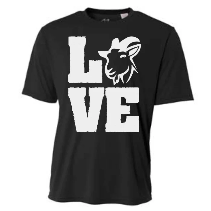 Goat Love Capricorn Domestic Goats Funny Cooling Performance Crew T-Shirt